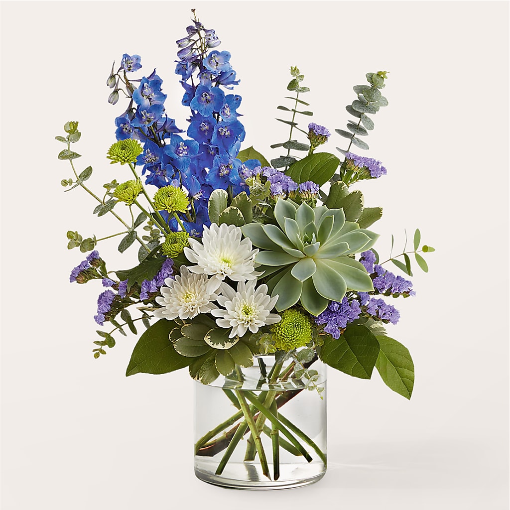 Cerulean Waves Bouquet – Floreria Mexico, Huntington Park CA