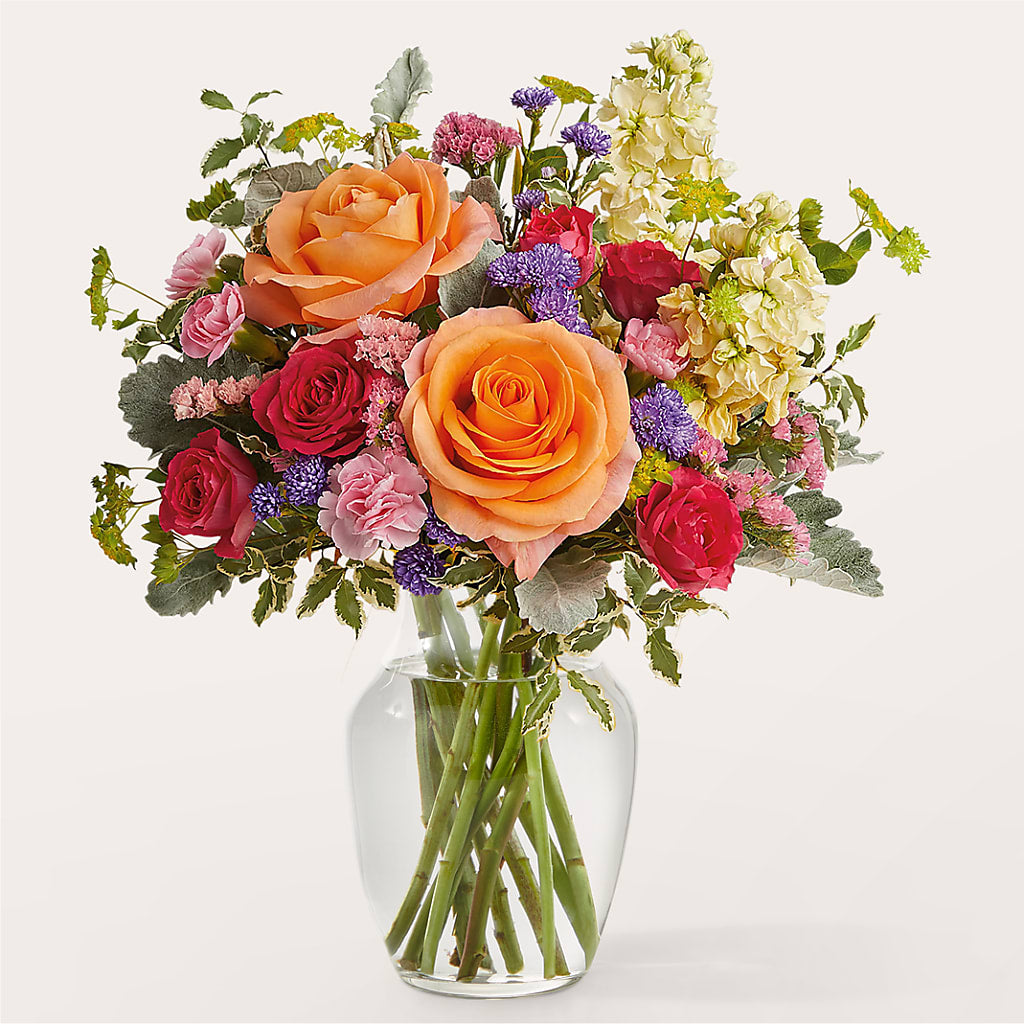 Tangerine Tango Bouquet – Floreria Mexico, Huntington Park CA