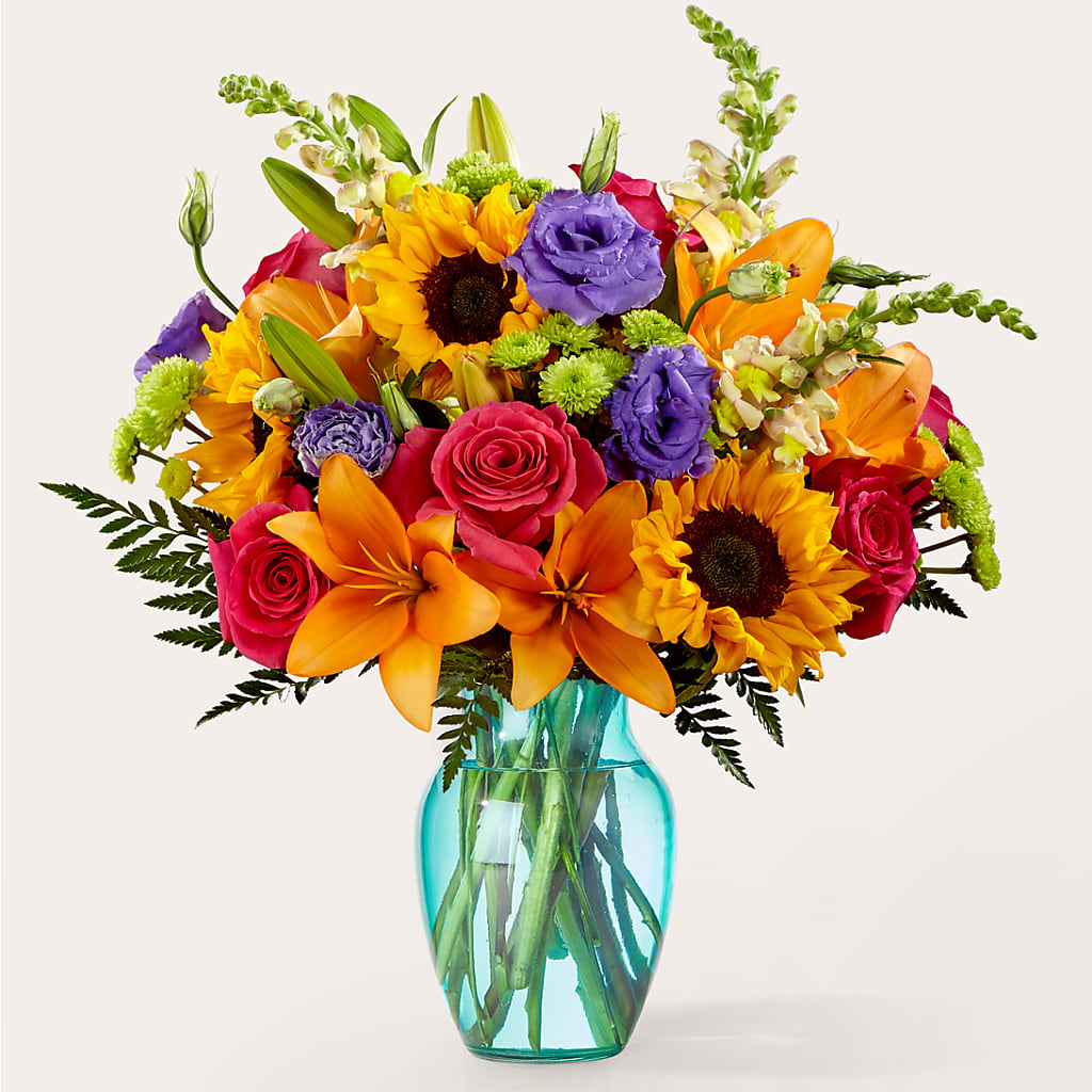 Double Rainbow Bouquet – Floreria Mexico, Huntington Park CA