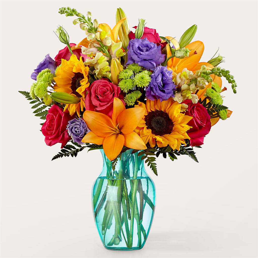 Double Rainbow Bouquet – Floreria Mexico, Huntington Park CA