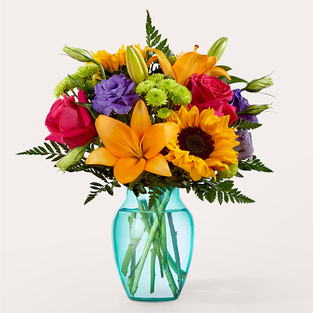 Double Rainbow Bouquet – Floreria Mexico, Huntington Park CA