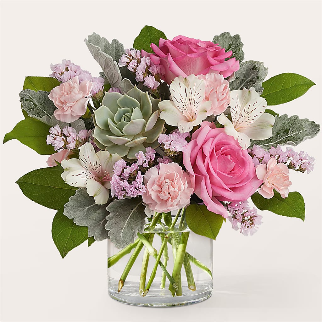 Dusty Rose Bouquet – Floreria Mexico, Huntington Park CA