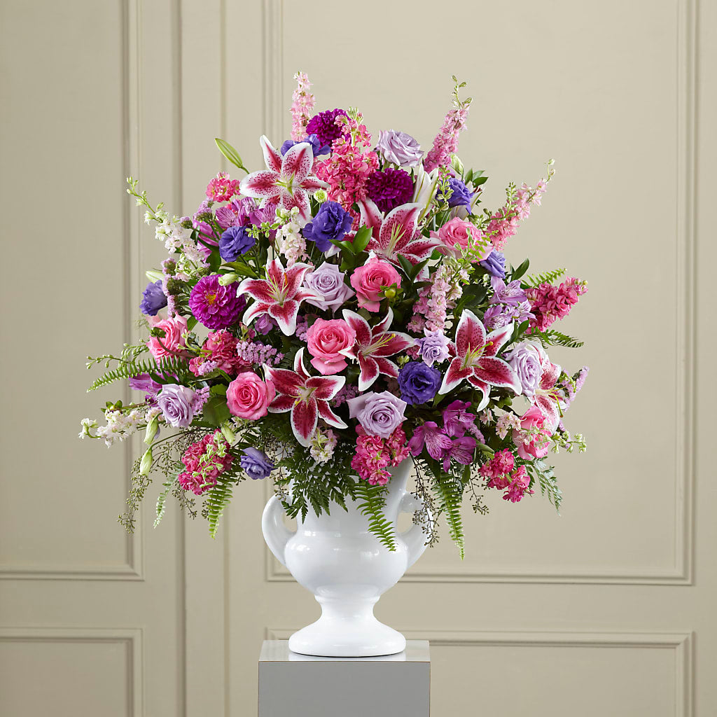 Peaceful Tribute Arrangement – Floreria Mexico, Huntington Park CA