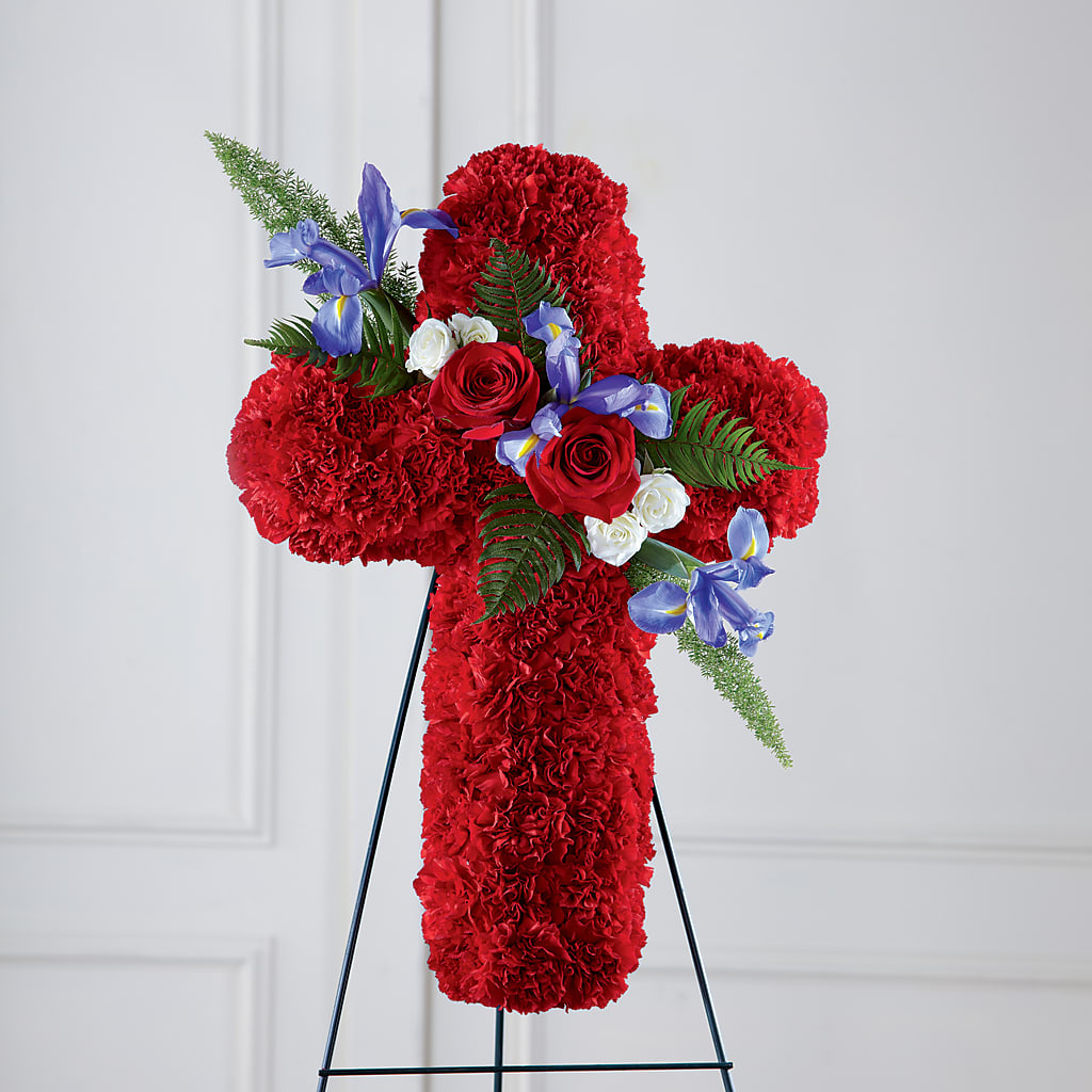 Faithful Hero Floral Cross – Floreria Mexico, Huntington Park CA