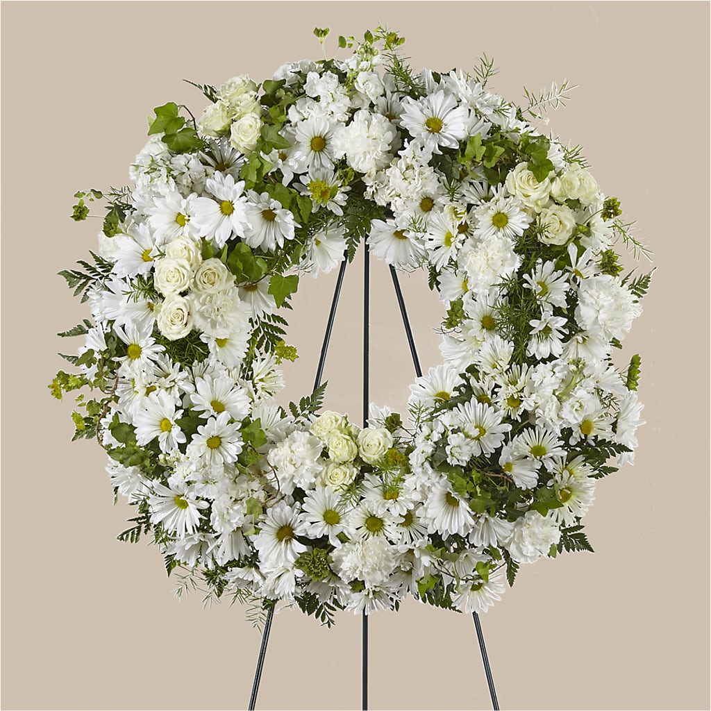 Faithful Wishes Wreath – Floreria Mexico, Huntington Park CA