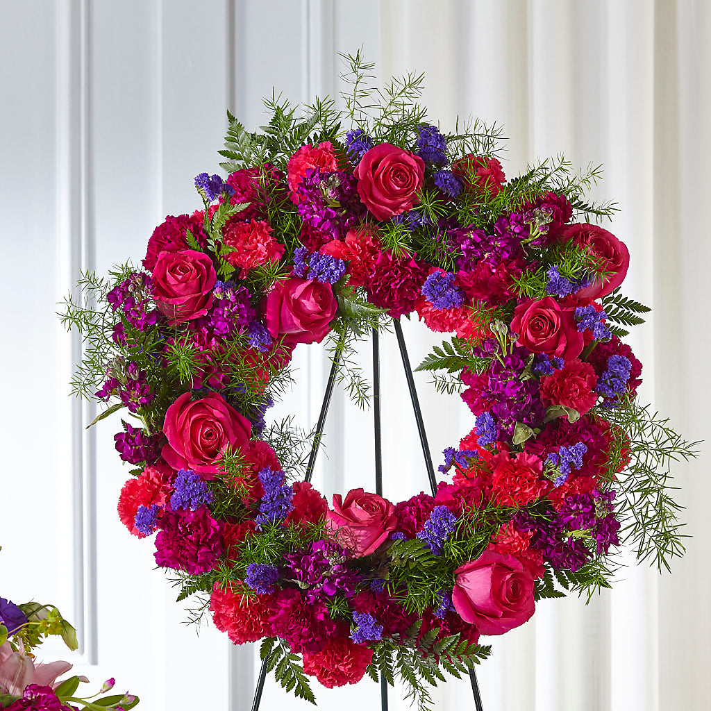Calming Colors Wreath – Floreria Mexico, Huntington Park CA