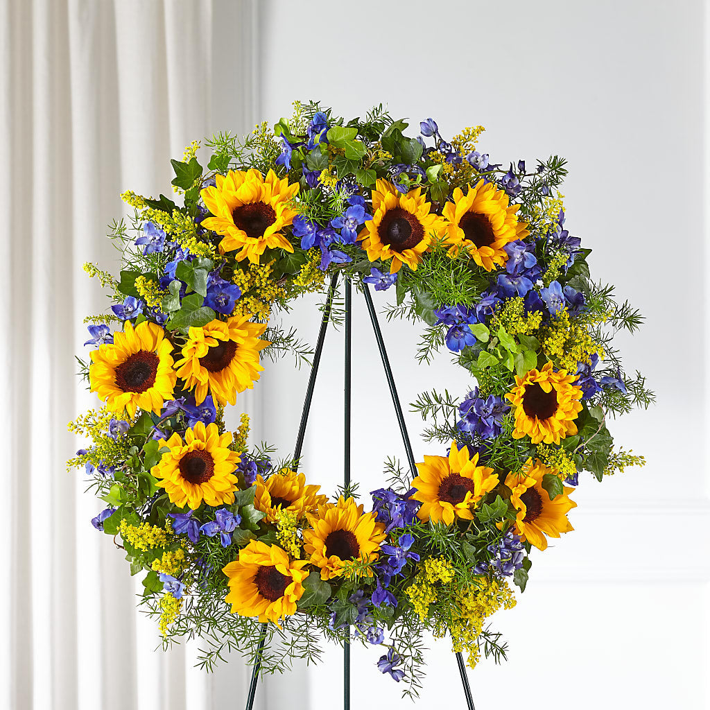 Bright Rays Wreath – Floreria Mexico, Huntington Park CA