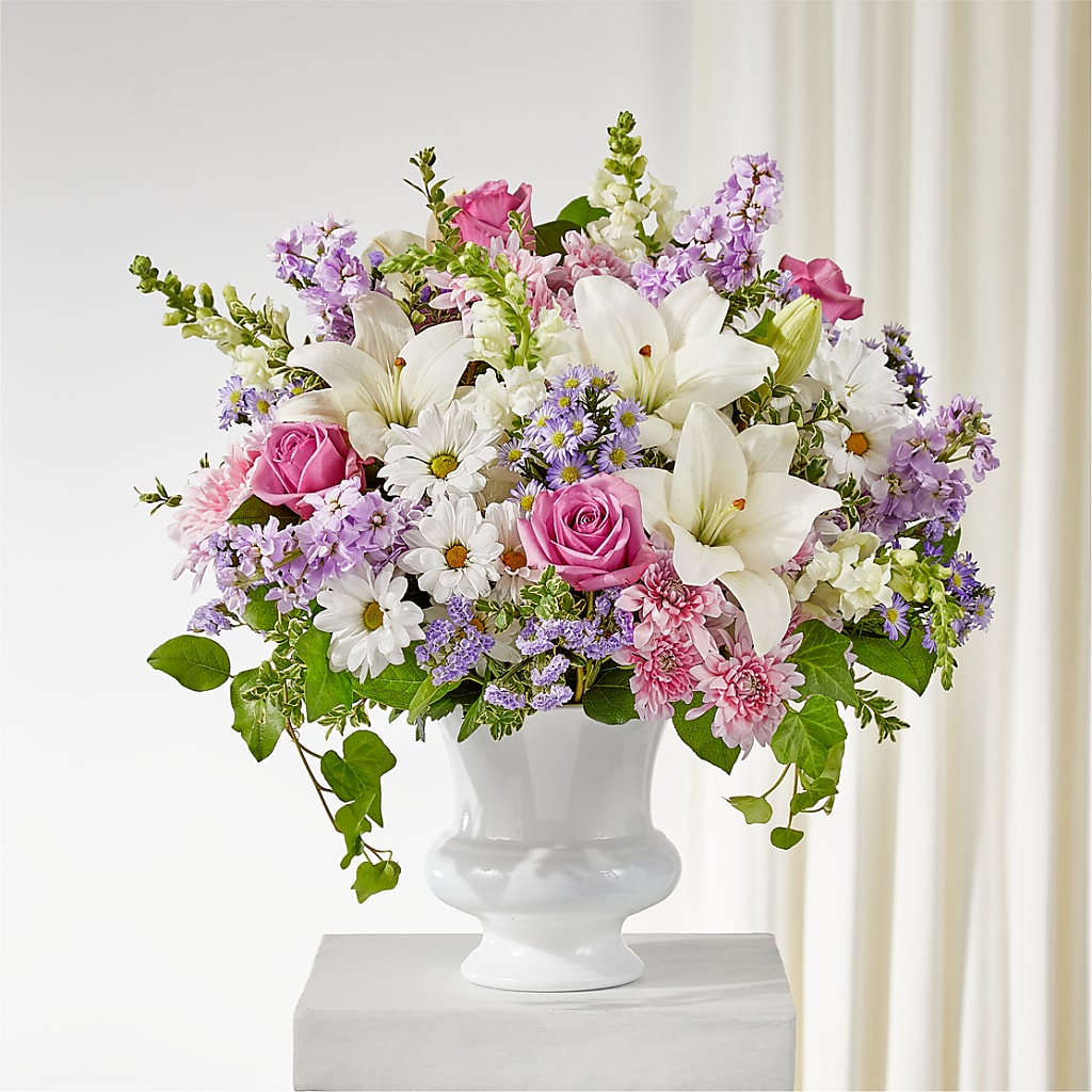 Remarkable Life Urn Arrangement – Floreria Mexico, Huntington Park CA