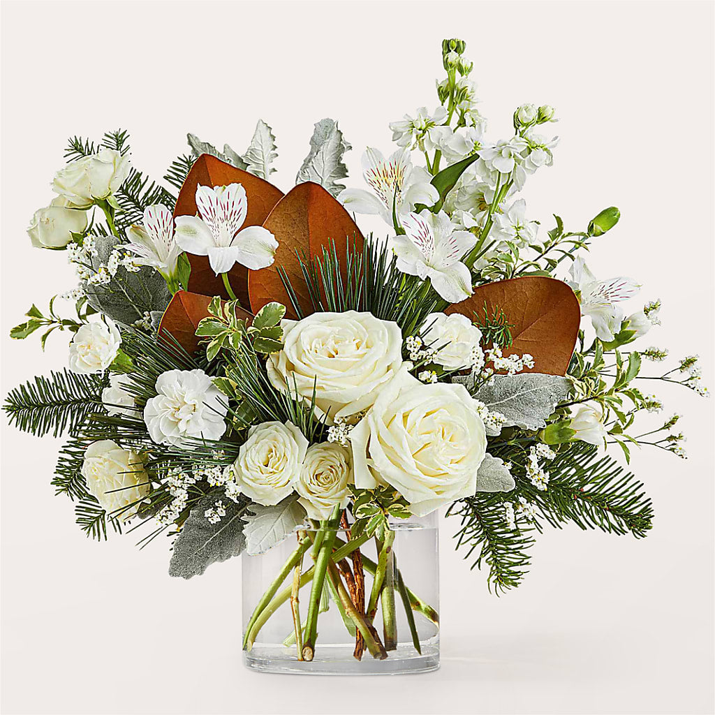 Fresh Snowfall Bouquet – Floreria Mexico, Huntington Park CA