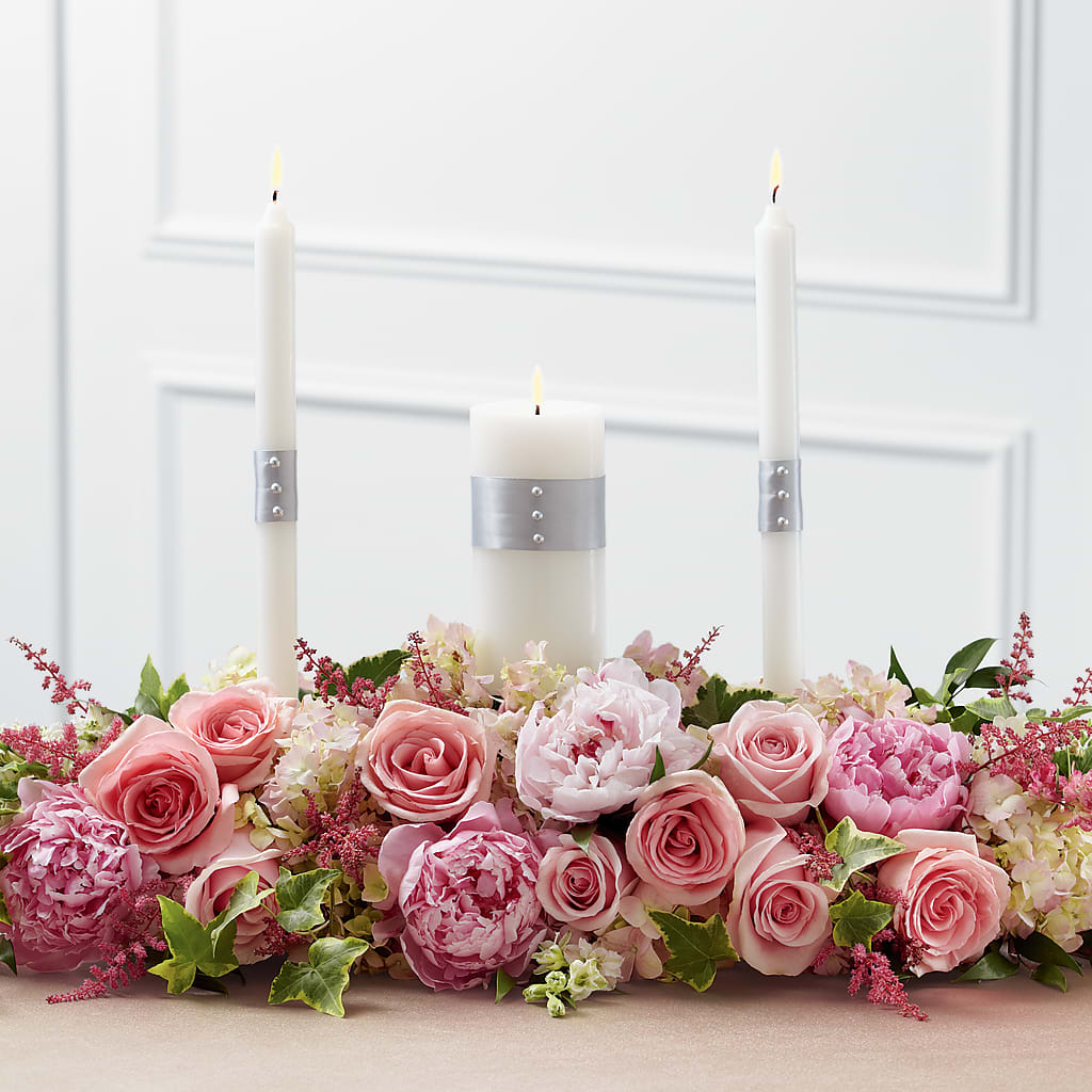 Worldwide Romance Unity Candle Arrangement – Floreria Mexico, Huntington Park CA