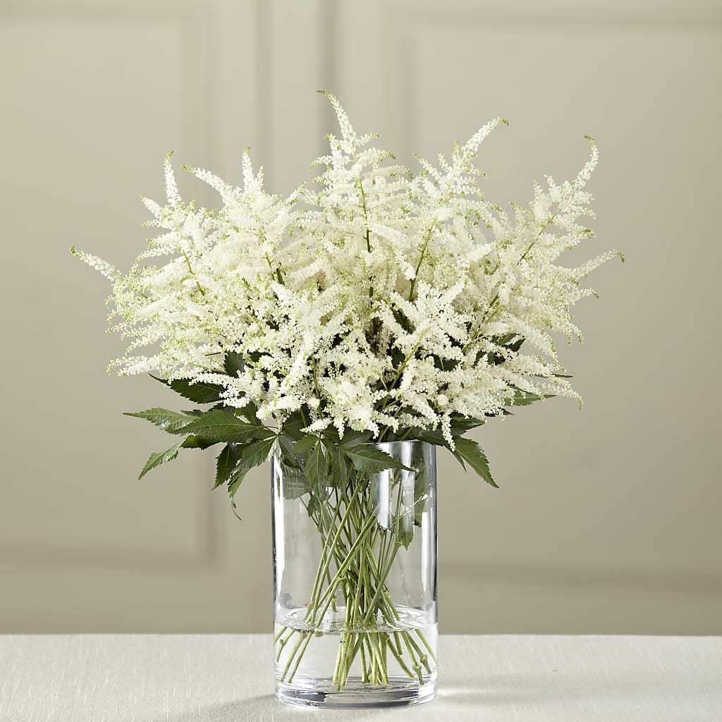 White Astilbe Bouquet – Floreria Mexico, Huntington Park CA