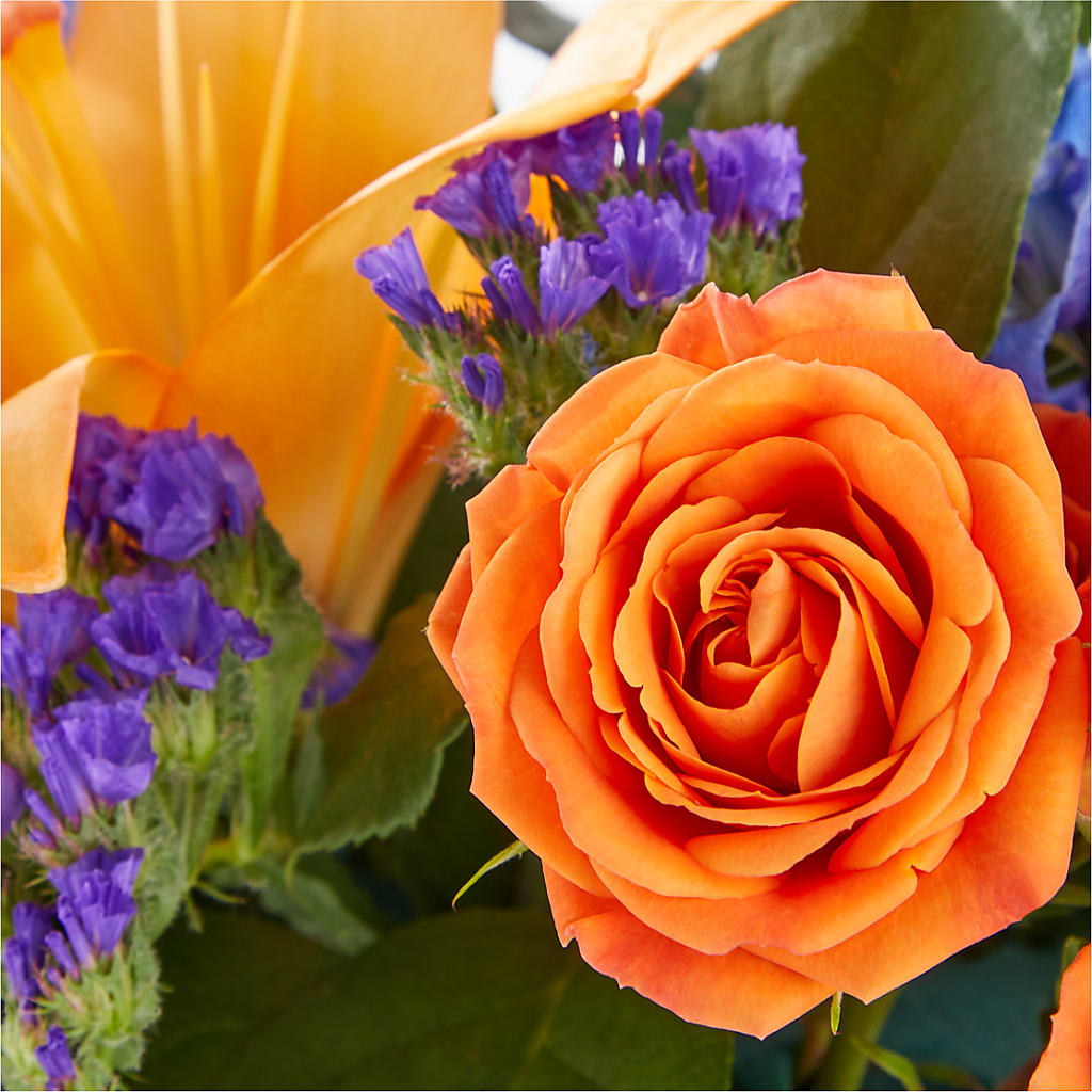 Radiant Citrus Box Bouquet –  Floreria Mexico, Huntington Park CA