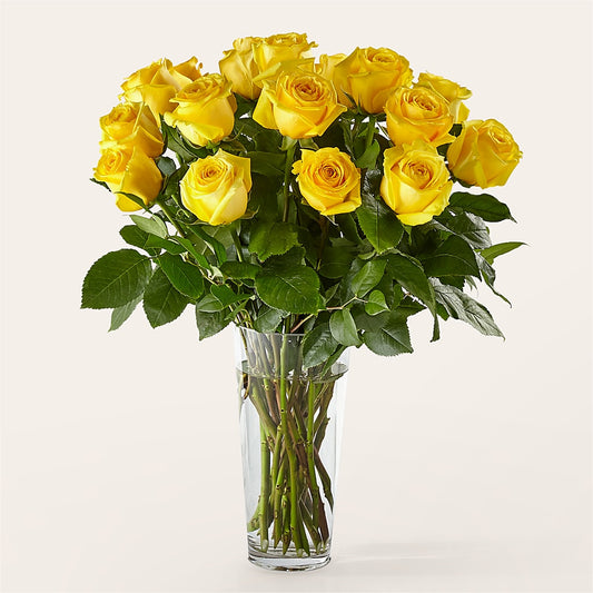 Long Stem Yellow Rose Bouquet –  Floreria Mexico, Huntington Park CA