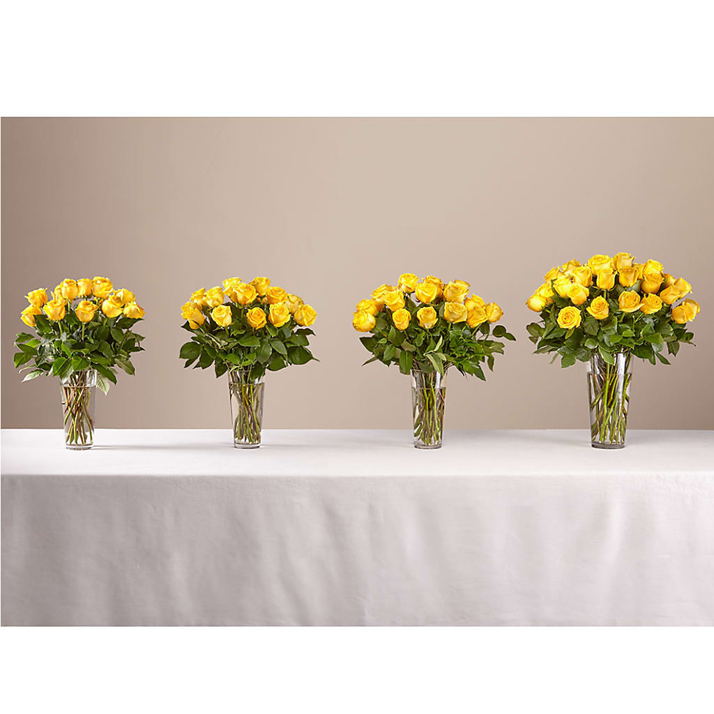 Long Stem Yellow Rose Bouquet –  Floreria Mexico, Huntington Park CA