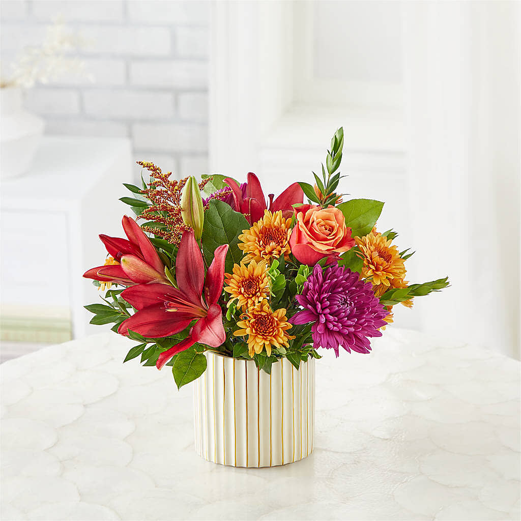 Burgundy Landscape Bouquet –  Floreria Mexico, Huntington Park CA