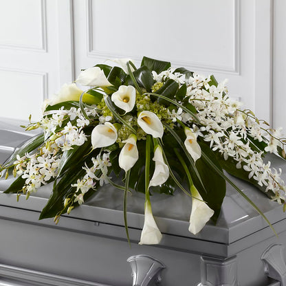 Angel Wings Casket Spray –  Floreria Mexico, Huntington Park CA