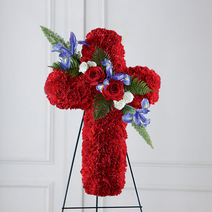 Faithful Hero Floral Cross –  Floreria Mexico, Huntington Park CA