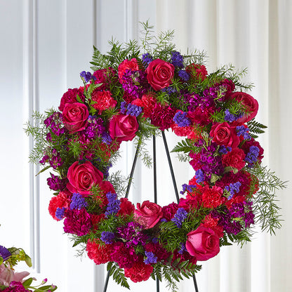 Calming Colors Wreath –  Floreria Mexico, Huntington Park CA