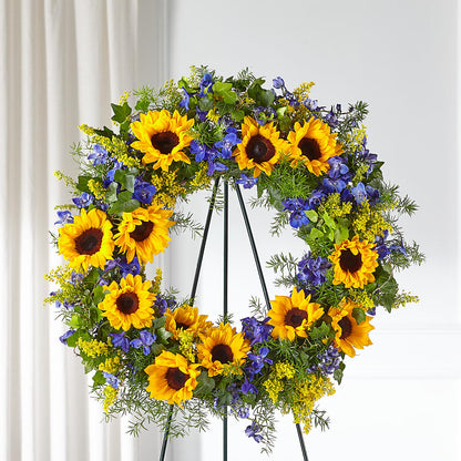 Bright Rays Wreath –  Floreria Mexico, Huntington Park CA