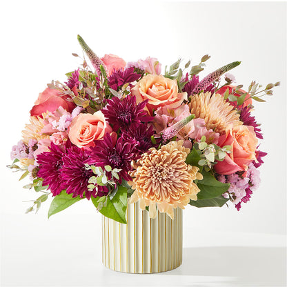 Berry Cobbler Bouquet with Ivory Vase –  Floreria Mexico, Huntington Park CA