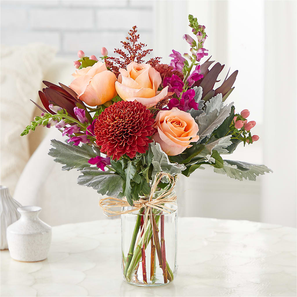 Moody Hues Bouquet –  Floreria Mexico, Huntington Park CA