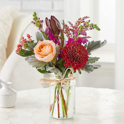 Moody Hues Bouquet –  Floreria Mexico, Huntington Park CA