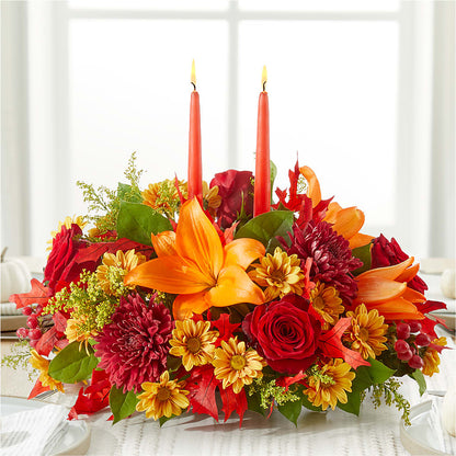 Autumn's Embrace Centerpiece –  Floreria Mexico, Huntington Park CA