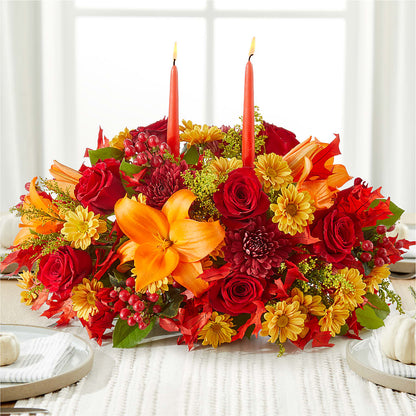Autumn's Embrace Centerpiece –  Floreria Mexico, Huntington Park CA