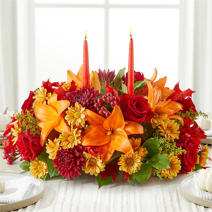 Autumn's Embrace Centerpiece –  Floreria Mexico, Huntington Park CA