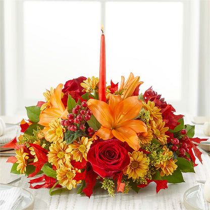 Autumn's Embrace Centerpiece –  Floreria Mexico, Huntington Park CA