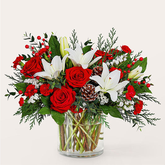 Best in Snow Bouquet –  Floreria Mexico, Huntington Park CA