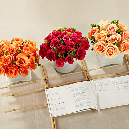 Dawn Rose Centerpiece –  Floreria Mexico, Huntington Park CA